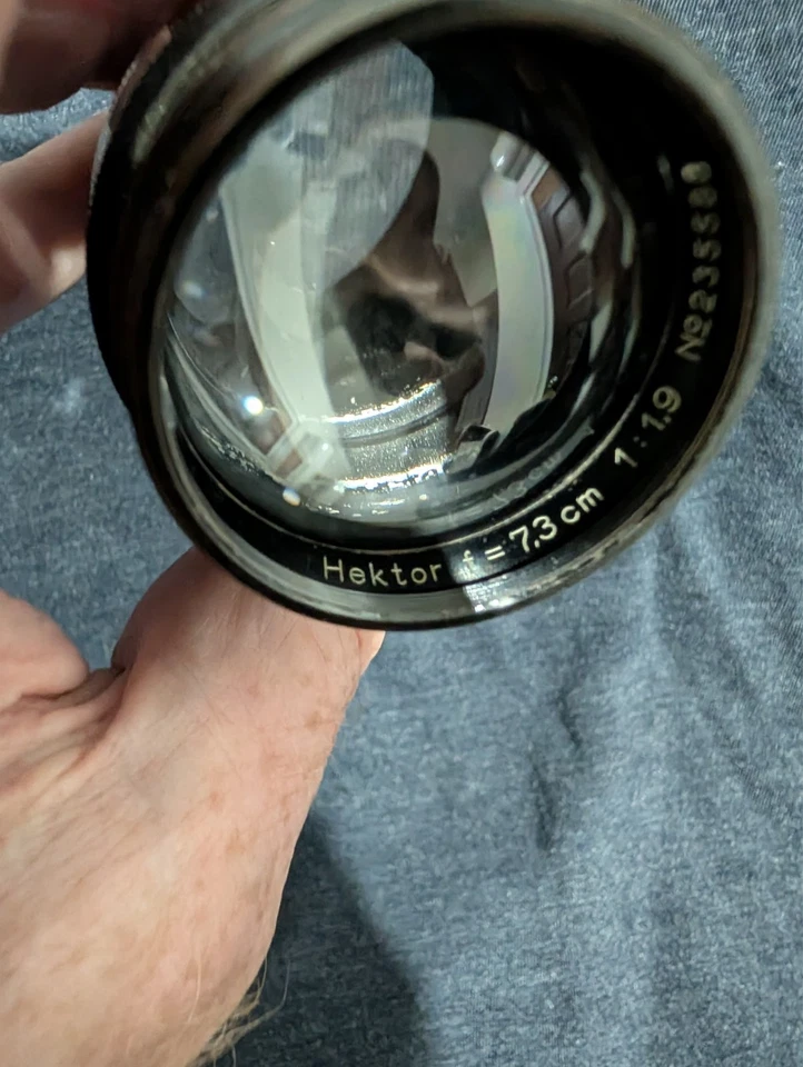 Винтажный объектив LEITZ Leica Hektor L39 73 мм/F1.9 LTM Германия США грузоотправитель - Изображение 4 из 4