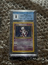Pokemon MEWTU Holo 10/102 1a Edizione Set Base PSA 8 Tedesco Mewtwo Holo TEDESCO