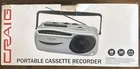 Craig CD6911 Portable Cassette Player Recorder With AM/FM Radio: New