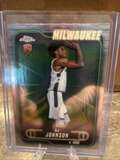 2024-25 Topps Chrome - AJ Johnson #145 Refractor (RC)