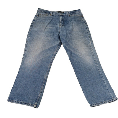 Urban Spirit Mens Blue Denim Jeans Straight Leg Size W40 L29 Easyfit Y2K Retro