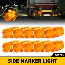 2x Amber 21LED Side Marker Lights RV Truck Trailer Clearance Light Waterproof US