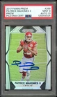 2017 Panini Prizm Silver #269 Patrick Mahomes RC Rookie PSA 9/10 Auto MINT