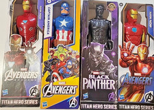 marvel avengers 12  titan hero series action figures lot of 4