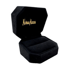 SCATOLA PORTAGIOIE VINTAGE NEIMAN MARCUS BEN CONSERVATA OTTIME CONDIZIONI NERA VECCHIA NUOVA