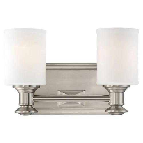 Minka Lavery ML 5172 Harbour Point 2 Light 11"W Bathroom Vanity - Nickel - Picture 1 of 6
