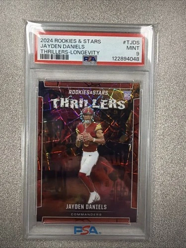 2024 Rookies & Stars - Thrillers Jayden Daniels #T-JDS Longevity (RC) PSA 9