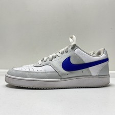 Nike Męskie Court Vision Białe skórzane buty Rozmiar 9,5