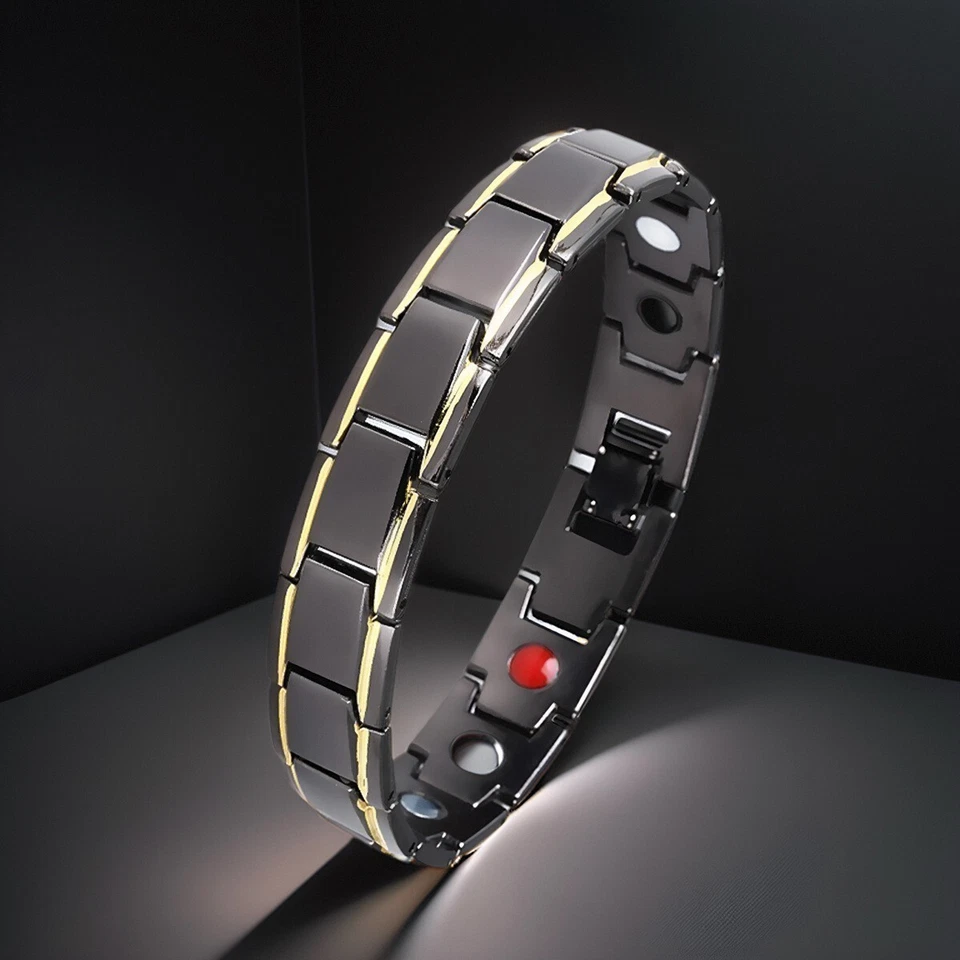 Copper Magnetic Bracelet Energy Healing Therapy Arthritis Pain Relief Men Women - Image 2 of 4