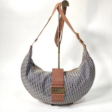 Christian Dior Street Chic Trotter Beige Brown Shoulder Bag