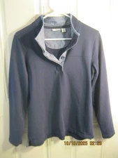 LL Bean Sweatshirt Women's Small Navy Blue long sleeve (J-2)