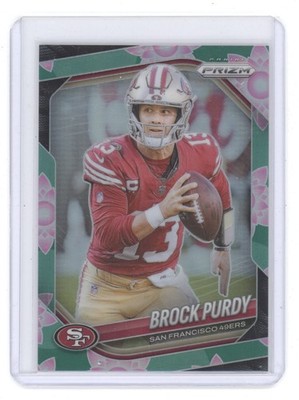 BROCK PURDY 2025 PANINI PRIZM LOTUS FLOWER JERSEY MATCH 13/18 49ERS Q1887