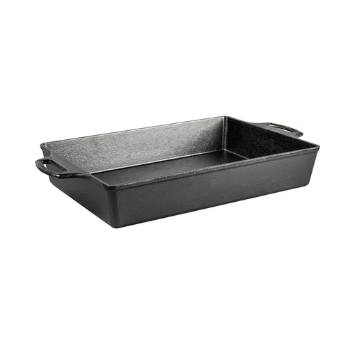 Lodge Cast Iron Baking Pan Seasoned Casserole - Thumbnail 3
