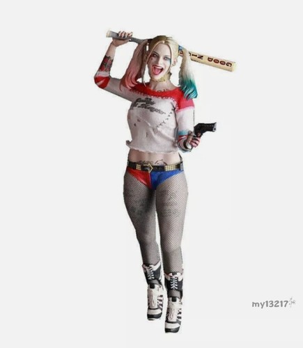 Suicide Squad Harley Quinn 1/6 Scale Real Clothes Action Figure Model Toy Gift - Picture 11 of 11