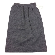Womens NWT Pendleton A-Line Skirt Size 10 Lined Career Country Cottage Gray Wool