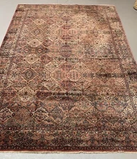 Vintage AMERICAN KARASTAN RUG PROFESSIONALLY HAND-WASHED 11.5x 17.10 100% Wool