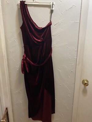 Shein Burgundy Velvet Formal XL | eBay Shein Burgundy Velvet Formal XL | eBay