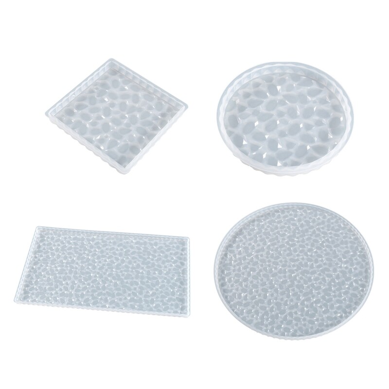 Epoxy Resin Silicone Mold for Diamond Agate Coasters