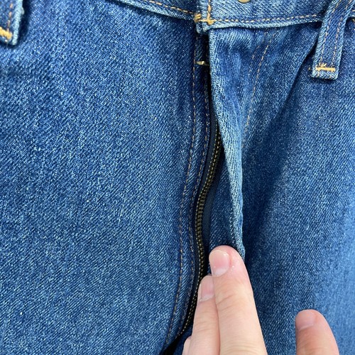 VTG Round House American Made Carpenter Jeans Blue Mens Size 36x34 Made In USA - Picture 7 of 20