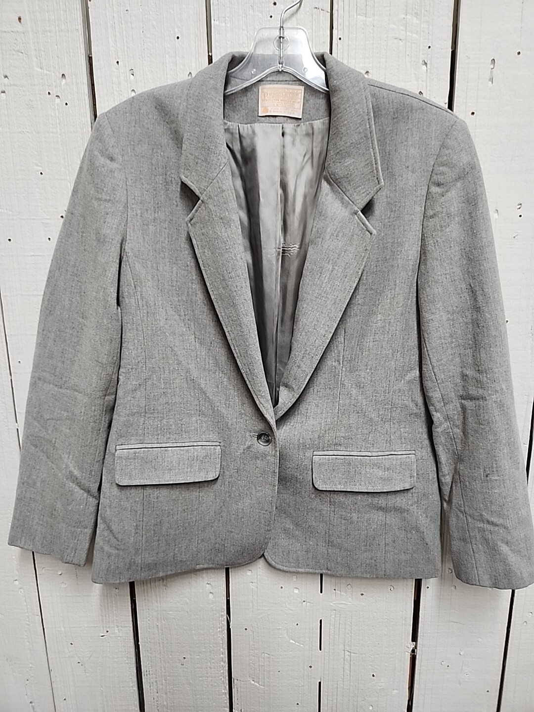 Pendleton Wool Blazer 10 Gray C29 - image 8