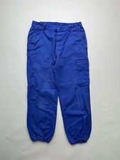 French Workwear Blue Vintage Cargo Work Pants 11