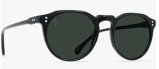 NEW Raen Remmy 49 Sunglasses-Crystal Black-Green Polarized Lens