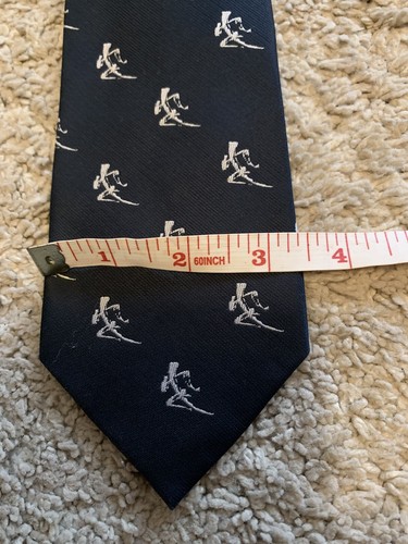 Rara cravatta uomo Hong Kong Sevens Credit Suisse primo logo Boston blu scuro ottime condizioni - Foto 7 di 7