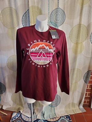 NWT Alpine Design Clothing Co Men's Long-Sleeve Graphic Print Tee (L)