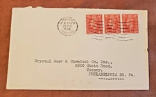 1948 CLECKHEATON YORKSHIRE POST to TACONY, PHILADELPHIA, PA- POSTED COVER 1948