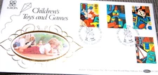 BENHAMS 1989 CHILDRENS TOYS AND GAMES   FDC