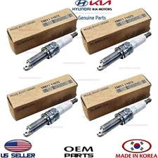 Genuine Spark Plug 4pcs ⭐OEM⭐ Elantra 2.0L 21-24 Kona 2.0L 22-23 Niro 1.6L 23-24