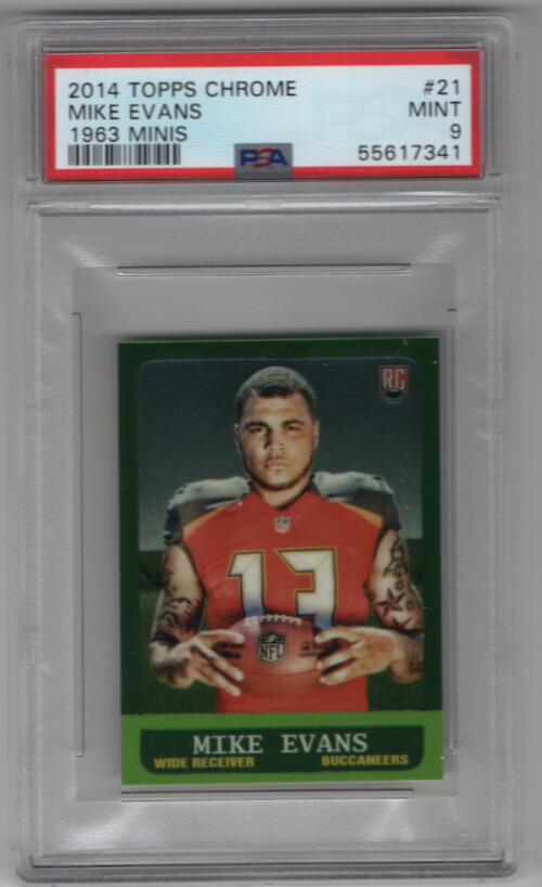Mike Evans Topps 1963 Mini Rookie Autographs #204 Base