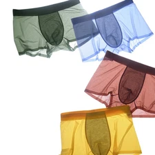 Men's Underwear Breathable Boxer Briefs Antibacterial Seamless Comfortable