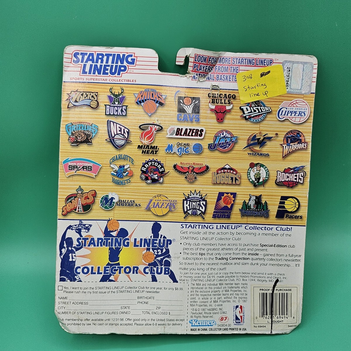 【週末値下げ】NBA スターティングラインナップ 1997 フィギュアセット5点 1997 Starting Lineup NBA Basketball Figures LOT OF 5 Vintage