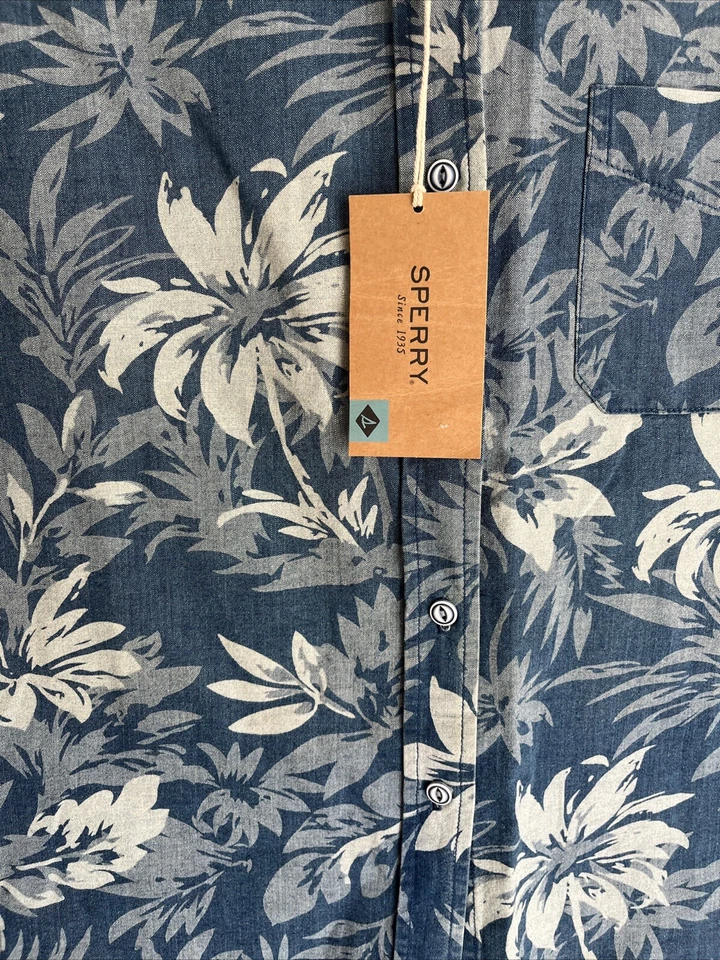 Camisa Sperry Chambray para niños azul medio Foto 3 de 4