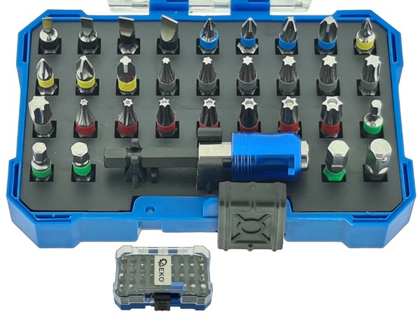 Bit Set 32-Tlg Profi Bit Bitsortiment Bithalter Bit Satz 32-Tlg Magnetisch Geko-image