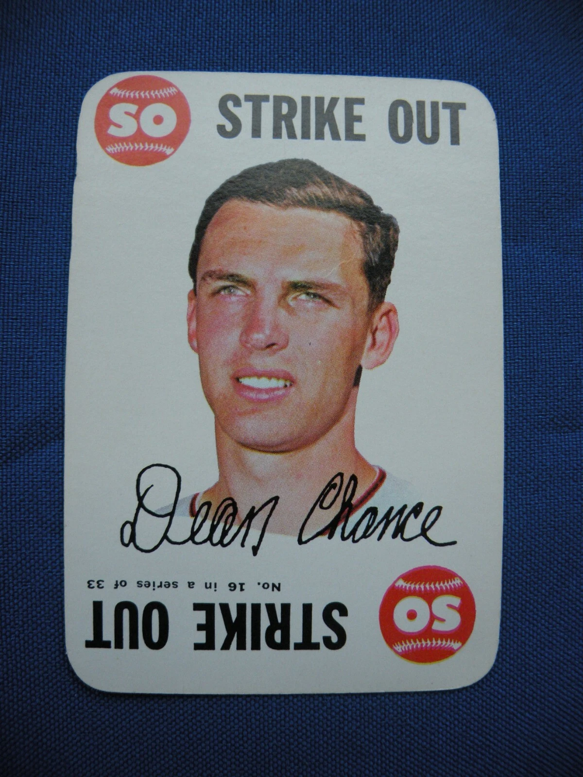 Dean Chance trading card