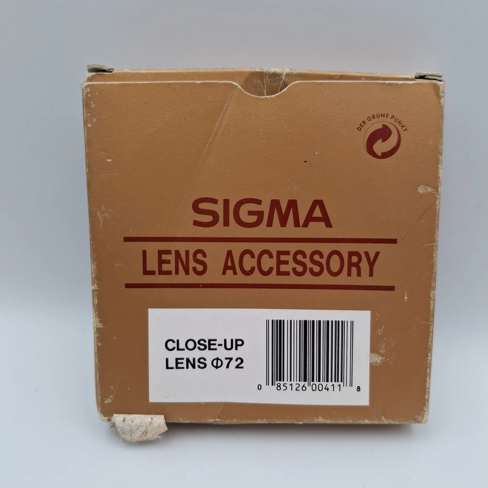 Sigma 72mm CLOSE-UP MACRO Lens Filter 72 mm Made in Japan Close Up w/BOX. refB - Image 4 of 4