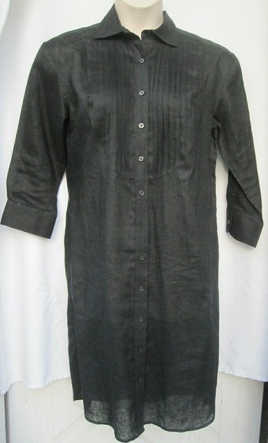 ralph lauren striped linen shirtdress