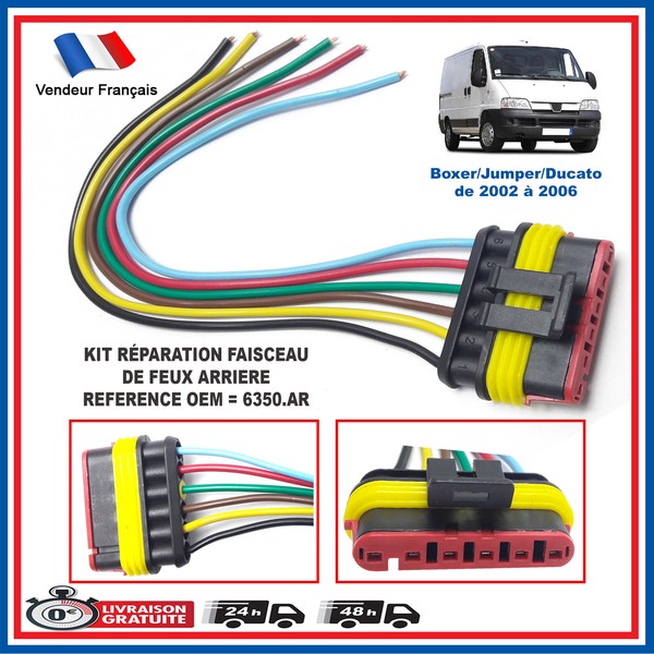 Reparaturset FüR RüCklicht Vorbereitet FüR Ducato Boxer Jumper 6350AR-image