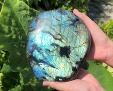 JUMBO Polished Labradorite Freeform: High Flash Free Standing Crystal Specimens