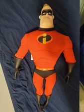 Disney Pixar Incredibles Mr Incredible Dad Figure Plush Stuffed Toy 14 in Jakks 