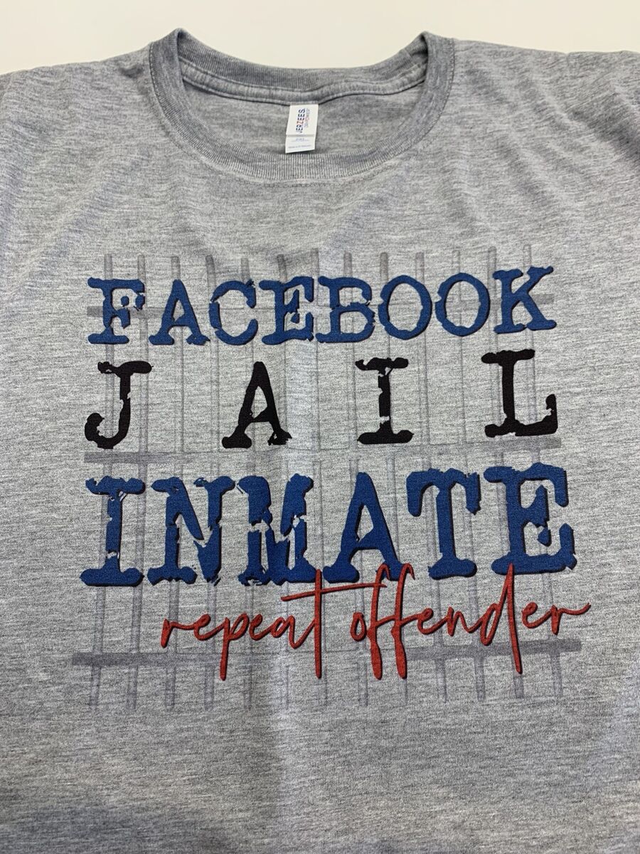 Funny Facebook Jail Inmate Repeat Offender Gag Gift T-Shirt Funny Facebook Jail Inmate Repeat Offender Gag Gift T-Shirt