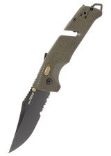 SOG TRIDENT AT - OLIVE DRAB Teilwellenschliff, Taschenmesser