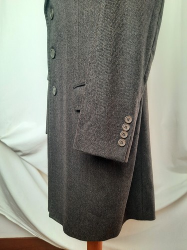 Loro Piana vintage luxury men wool brown coat - Foto 7 di 13