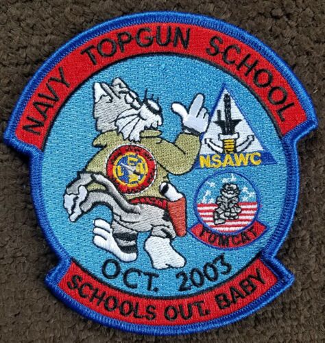 NAVY Patch TOPGUN School FIGHTER PILOT TomCat &#034;Highway to the danger ZONE&#034; PATCH
