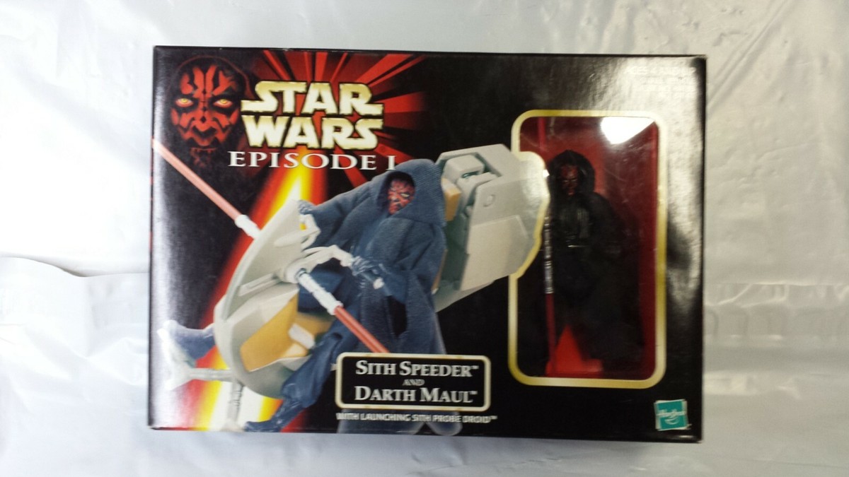 🌟Star Wars Episode 1 Sith Speeder & Darth Maul 1998 Hasbro
