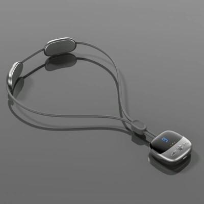 Neck Massager with Heat,Pendant Shape，Best Gifts for Women Men(Silver)