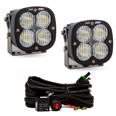 Baja Designs XL80 LED Clear Wide Cornering Light Pods 9,500 Lumens - Pair