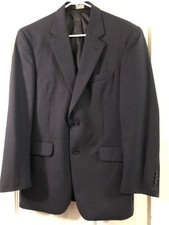 JOS A BANK Navy blazer jacket sport suit coat 40R Classic Collection 100 Wool